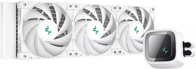 Deepcool LS720 CPU Water Cooling Triple Fan 120mm for Socket AM4/AM5/1700/1200/115x with ARGB Lighting White