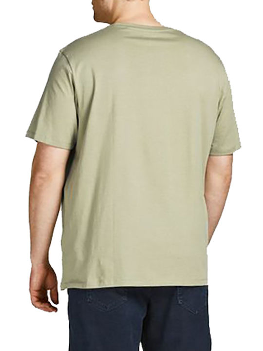 Jack & Jones Ανδρικό T-shirt Χακί με Στάμπα