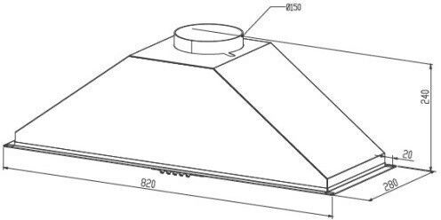 Proff Airmax GD82X Μηχανισμός Απορρόφησης 82cm Inox