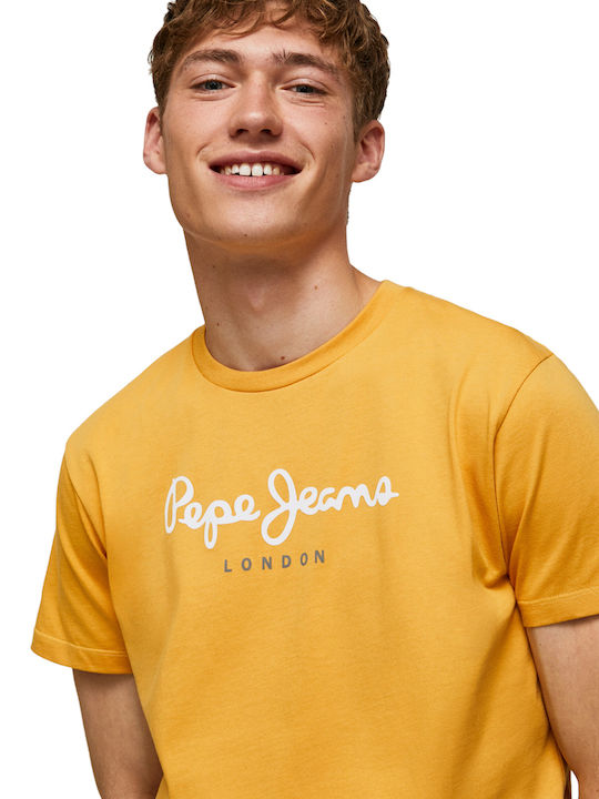 'EGGO' T-shirt Ochre Yellow