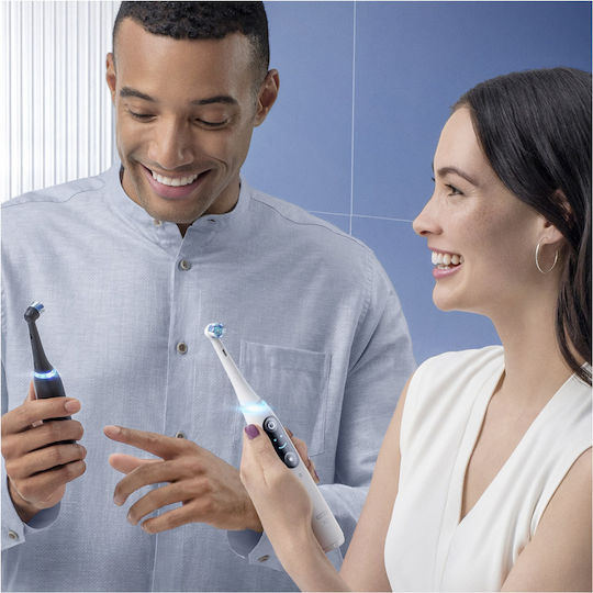 Oral-B iO Series 8 Electric Toothbrush with Timer, Pressure Sensor, and Travel Case Black