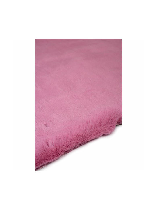 Viokarpet Lapin Mixed Rug Rectangular Furry Pink