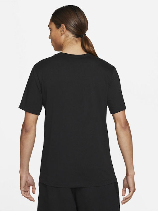 Wordmark Αθλητικό T-shirt Μαύρο