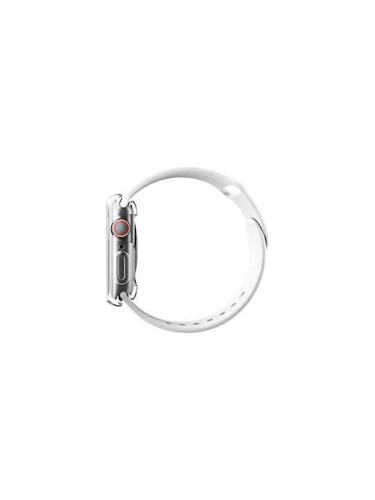 Uniq Garde Silikonhülle mit Glas in Transparent Farbe für Apple Watch 41mm
