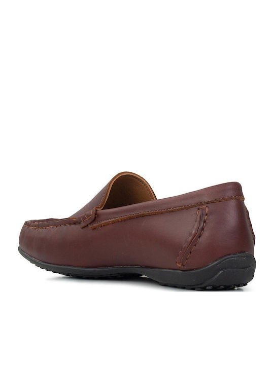 Δερμάτινα Ανδρικά Loafers Brandy