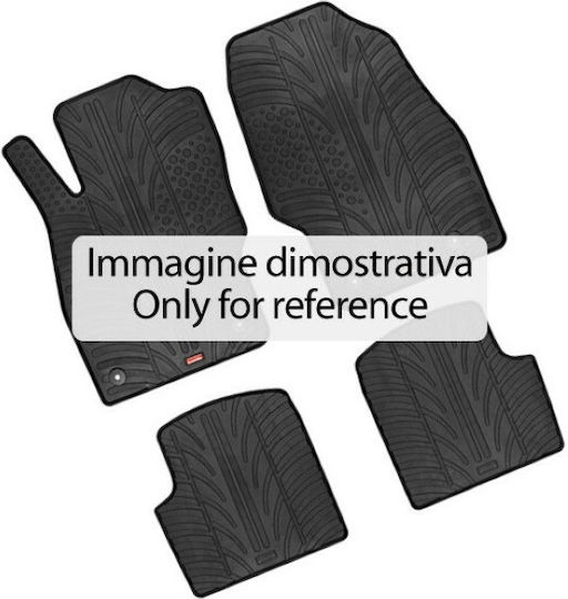 Lampa Set of Front and Rear Mats 4pcs Tray Type for Audi A1 2018 Black