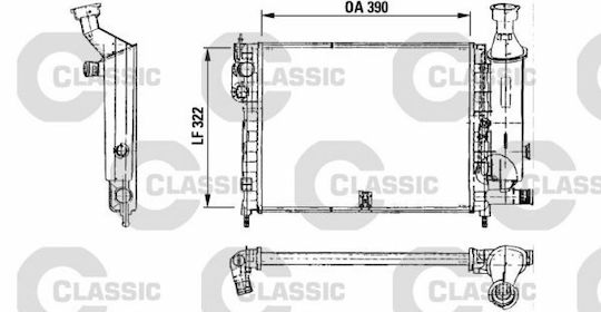 Valeo Car Water Radiator for Citroen AX 1986-1998
