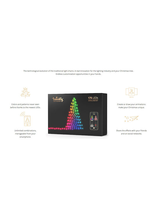 600 Lights LED 48m. Multicolor in String 1pcs