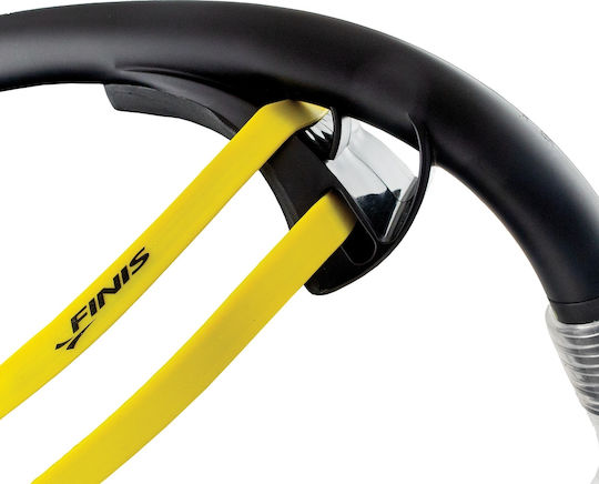 Finis Stability Snorkel Speed Αναπνευστήρας Μαύρος με Στόμιο Σιλικόνης
