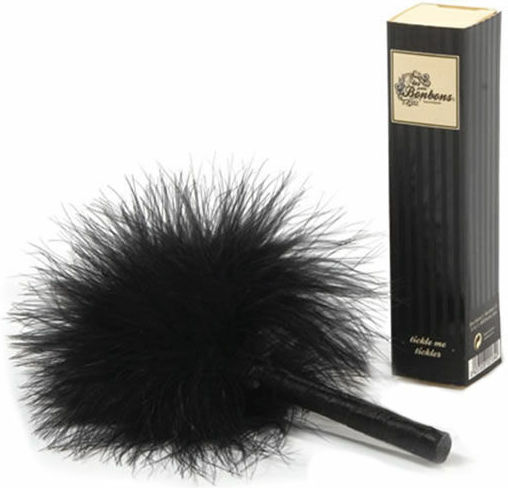 Bijoux Indiscrets Tickle Me Tickler Feather for Tickling in Black Color