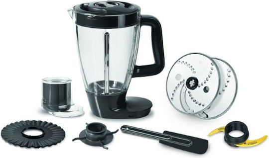 Moulinex Double Force FP821 Πολυμίξερ 1000W με Κάδο 3lt και Κανάτα Μπλέντερ Μαύρο
