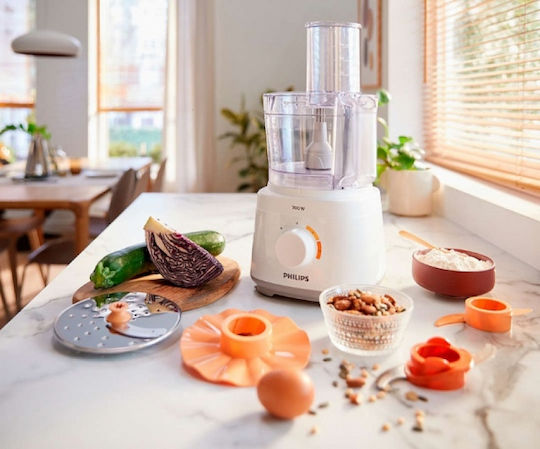 Philips Daily Collection Мултифункционален хранителен процесор 700W с Купа 1.5лт Бял