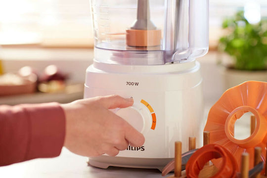 Philips Daily Collection Мултифункционален хранителен процесор 700W с Купа 1.5лт Бял