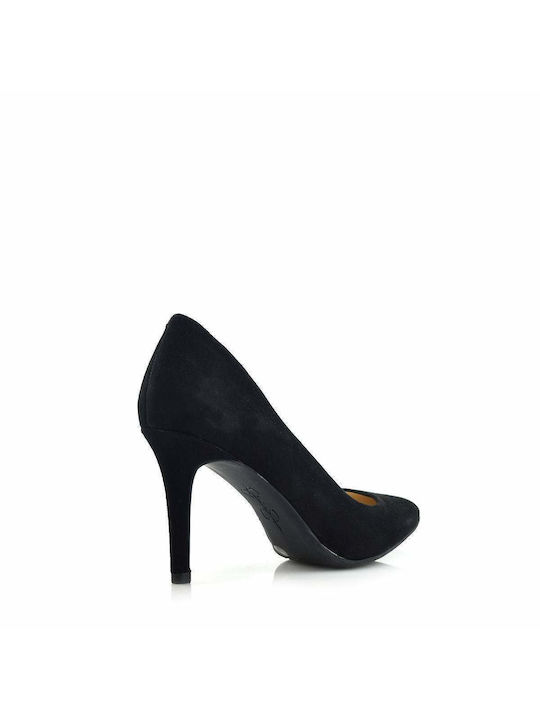 Jessica Simpson Suede Pointed Toe Stiletto Black High Heels Lory