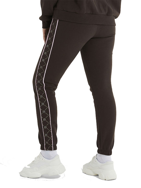 Ellesse Pantaloni de trening pentru femei cu cauciuc Maro