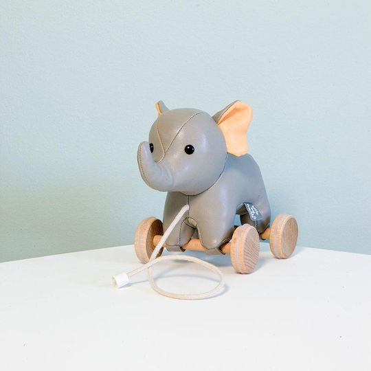 Baby to Love Pull-Along Toy Pull Along Elephant made of Fabric for 12++ Months