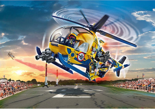 Playmobil Каскадьорско шоу Helicopter with Film Crew за 5-12 години
