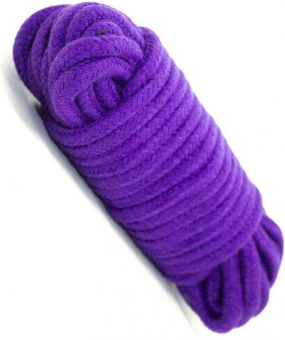 Naughty Toys Frânghie de Legare Coarda BDSM din bumbac 10m Purple