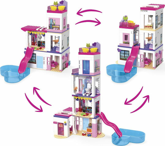 Mega Bloks Barbie Bauklötze Color Reveal Dreamhouse Für 6+ Jahre 545Stücke