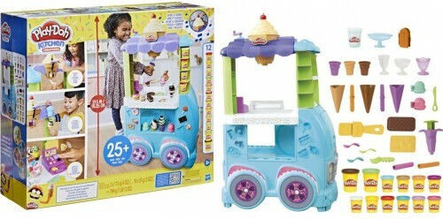 Hasbro Плей-Доу Пластелин - Игра Ice Cream Truck за 3+ Години 12 Броя