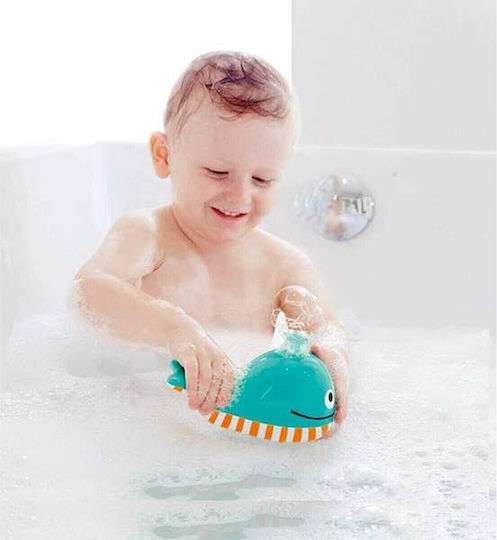 Hape Bubble Blowing Whale Jucărie de baie pentru 18++ luni E0216