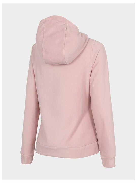 4F Women's Hooded Fleece Sweatshirt Pink