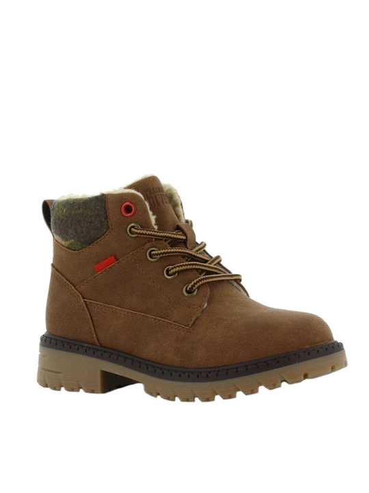 Sprox SX Kids Military Boots with Lace Tabac Brown