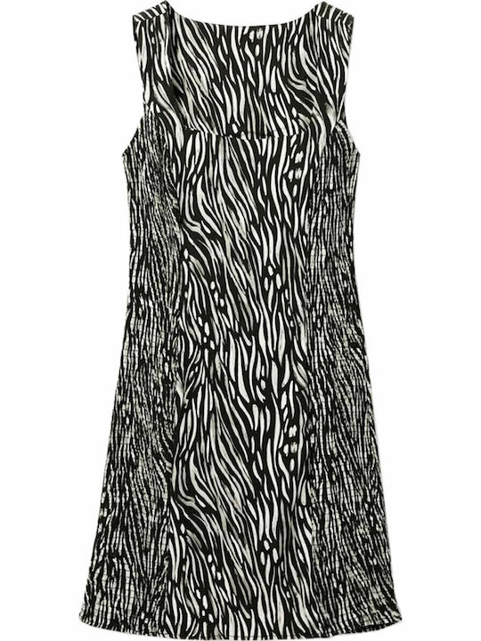 Salt Lake City Sommer Mini Damenkleid Schwarz