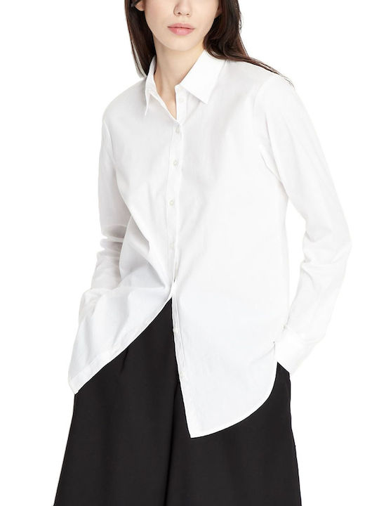 Armani Exchange Women's Long Sleeve Shirt White