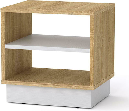 Pakketo Nachttisch Mason Aus Holz Sonoma Weiß 40x32x40cm 184-000001