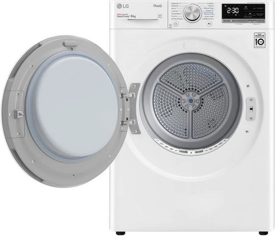 LG RH80V9AV0N Tumble Dryer 8kg with Heat Pump