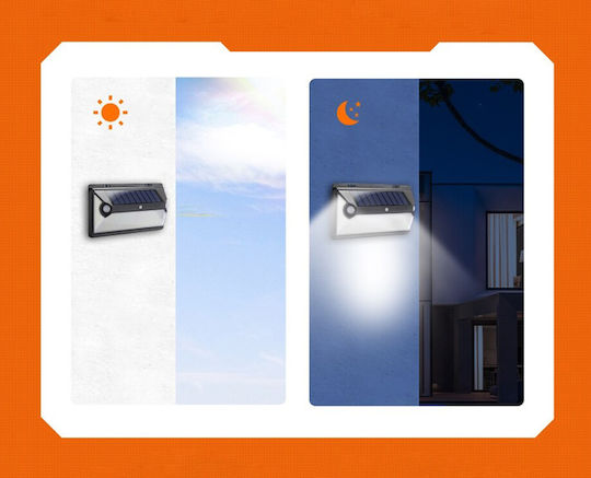 Superfire Wasserdicht Solar LED Flutlicht 72W mit Bewegungssensor IP54