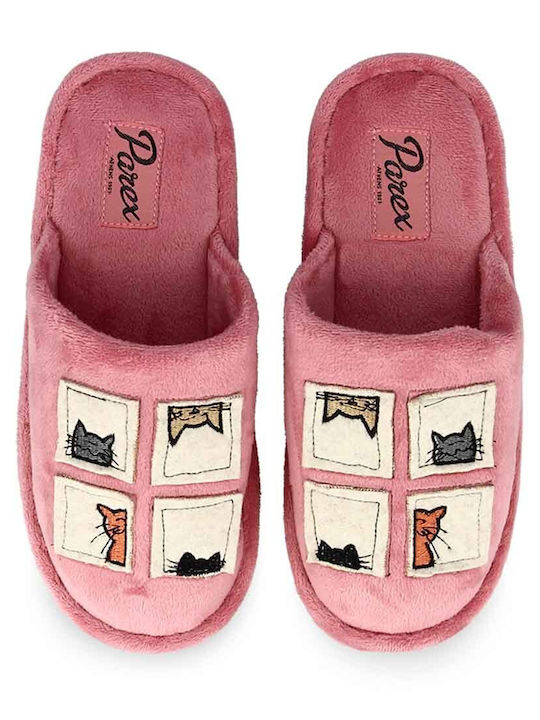 Parex Animal Women's Slippers In Pink Colour 10126050.PI