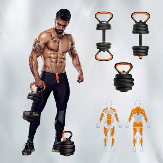 Xiaomi Weights and Dumbbells Kit Set de gantere cu bară, greutate totală 10kg