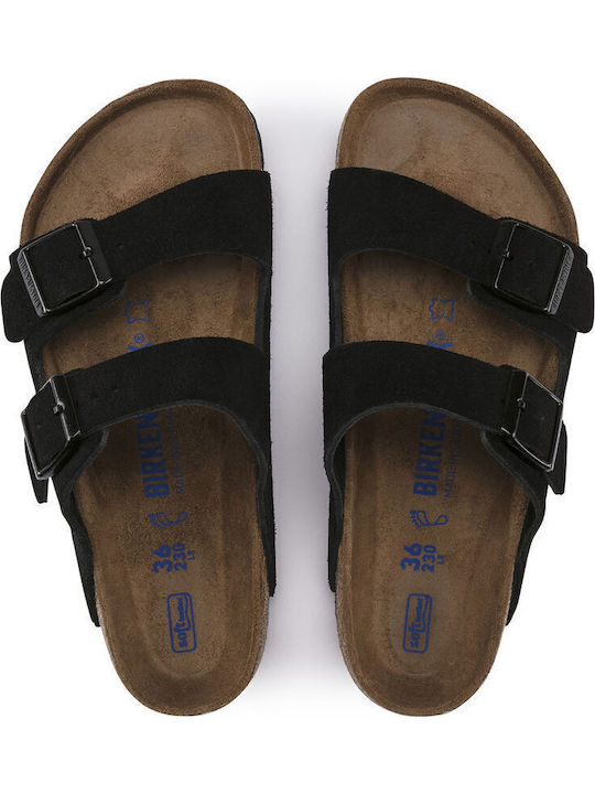 Arizona Soft Footbed Ανδρικά Σανδάλια σε Μαύρο Χρώμα Narrow Fit