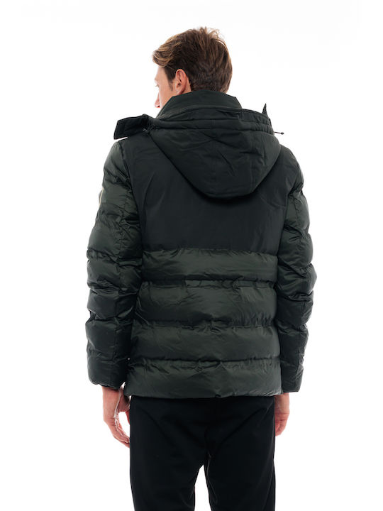 Biston Herren Winter Jacke Puffer Grün