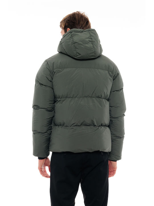 Biston Herren Winter Jacke Puffer Grün