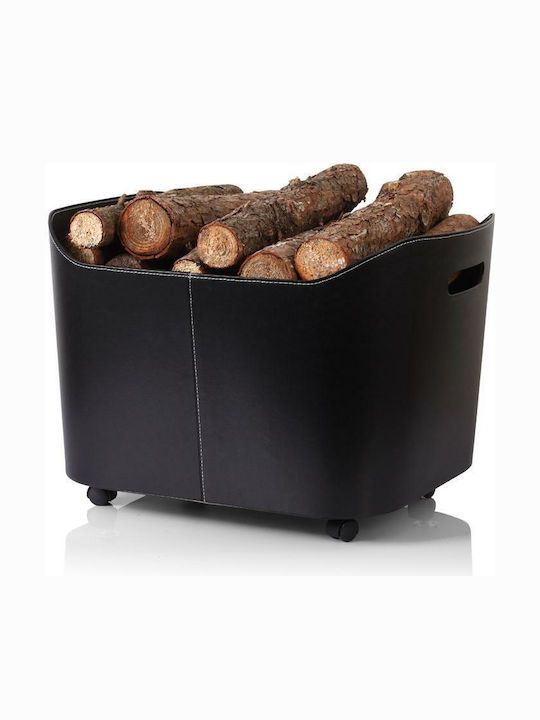 Home & Camp HC20867 Rubber Firewood Basket 53x36x36cm Black