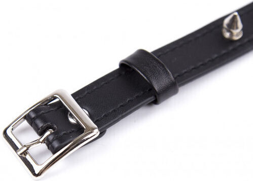 Naughty Toys Collar Adjustable Fetish Collar with Spikes Black
