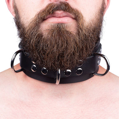 Kinksters Ultra Leather Collar Black 1pcs