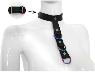 XX-Ddreamstoys Neck Restraint with Connecting Strap Black 1pcs