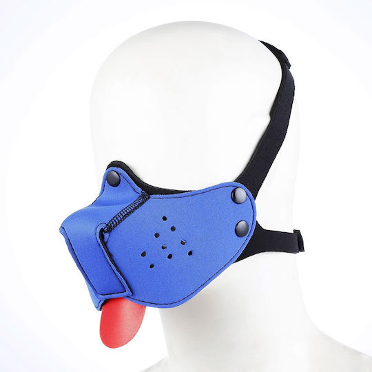 Kiotos Hunde Welpe BDSM Maske Blau