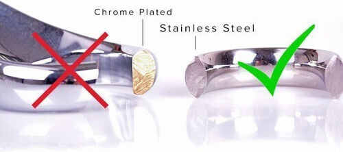 Triune Austenitic Stainless Steel Slave Handcuffs Белезници в Сив Цвят