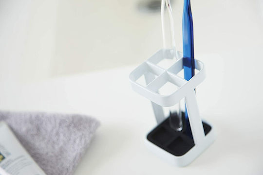 Yamazaki Tabletop Organizer Metallic White