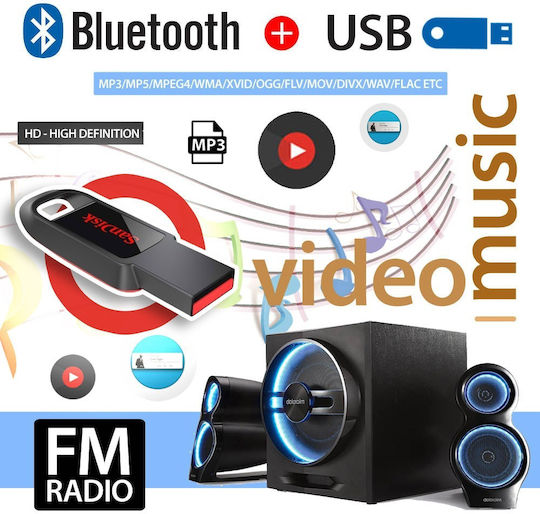 Xianping Ραδιόφωνο Αυτοκινήτου 1 DIN (Bluetooth/USB)