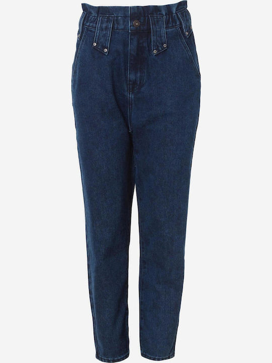 High Waist Women's Jean Trousers in Baggy Line