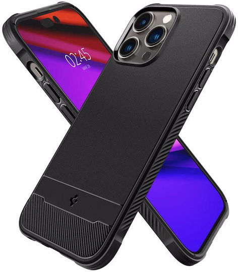 Spigen Rugged Armor Magsafe Back Cover Πλαστικό / Σιλικόνης 2mm Matte Black (iPhone 14 Pro)