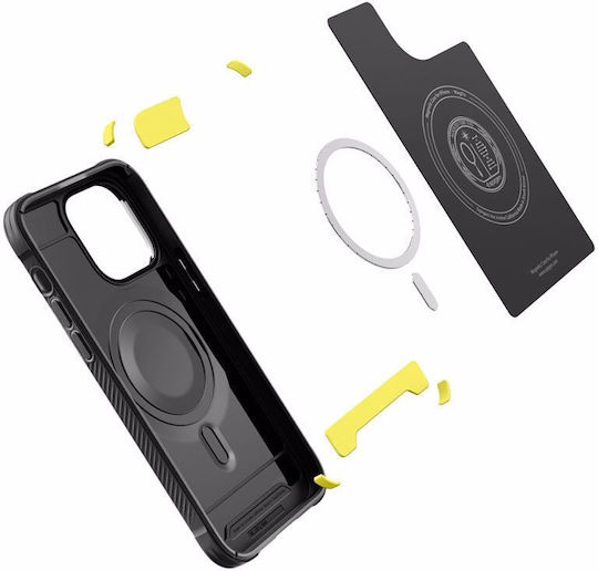 Spigen Rugged Armor Magsafe Back Cover Πλαστικό / Σιλικόνης 2mm Matte Black (iPhone 14 Pro)