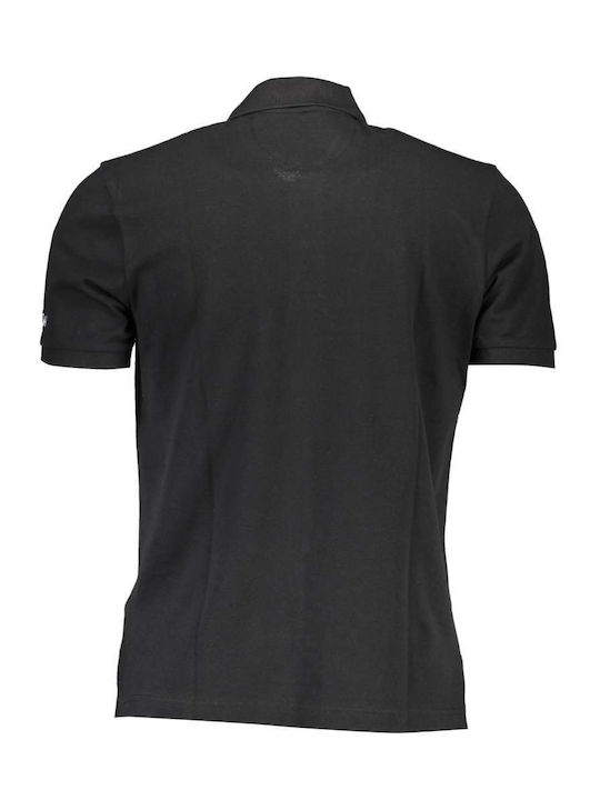 La Martina Herren Kurzarmshirt Polo Schwarz