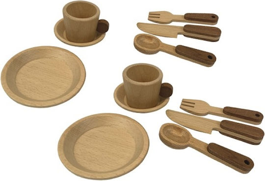Egmont Wooden Breakfast Set Suitcase for 3+ Years 13 Pieces